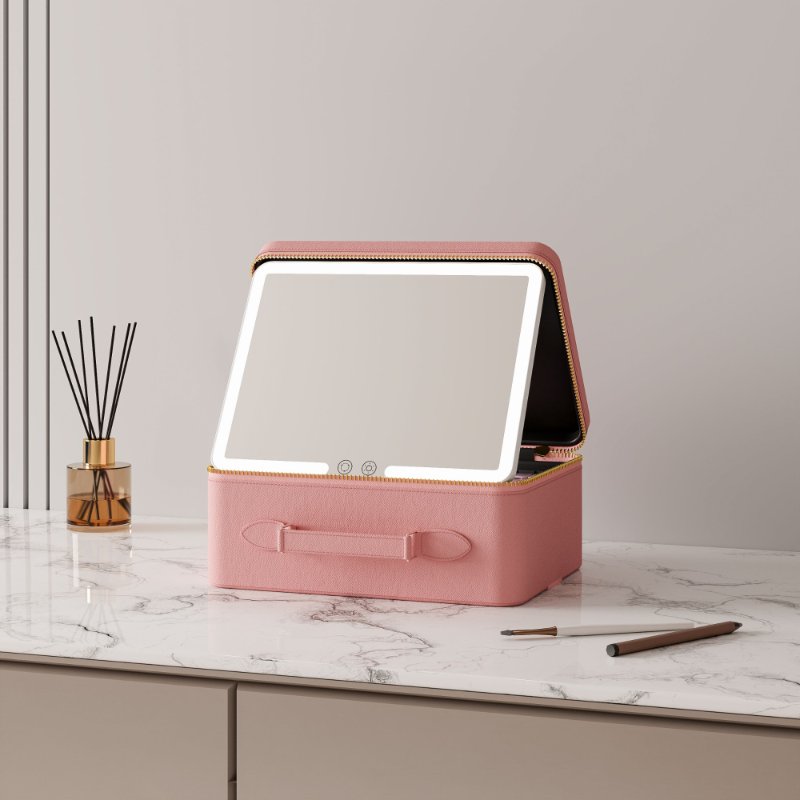 SM357 LED Makeup Bag Case With Mirror