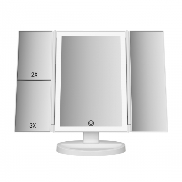 Led Trifold Vanity Mirror