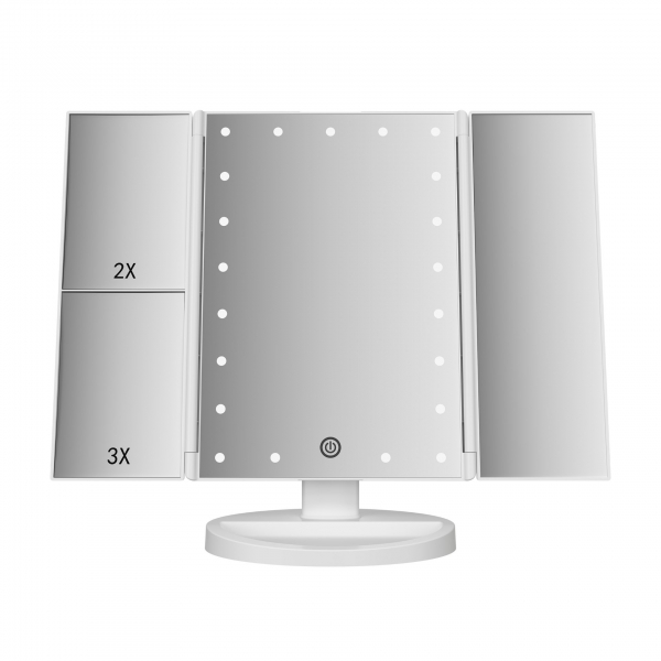 Led Trifold Vanity Mirror