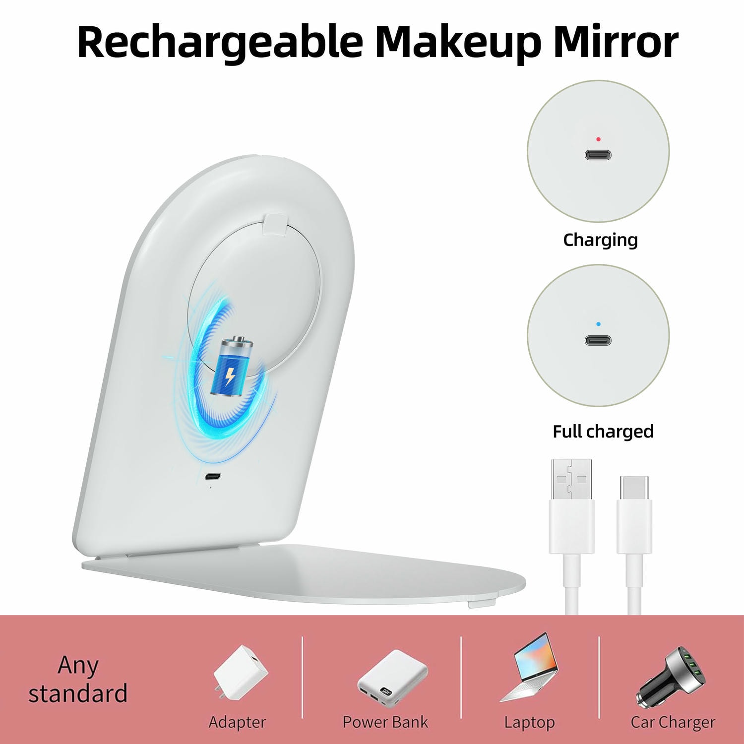 Travel Mirror With Lights