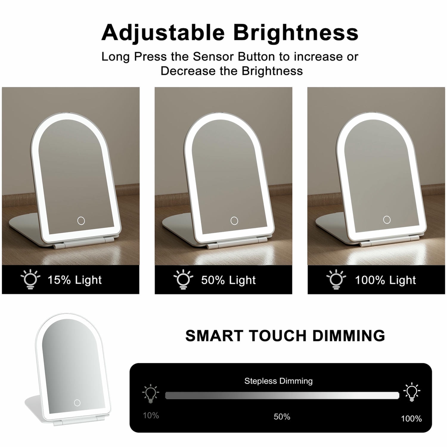 Travel Mirror With Lights