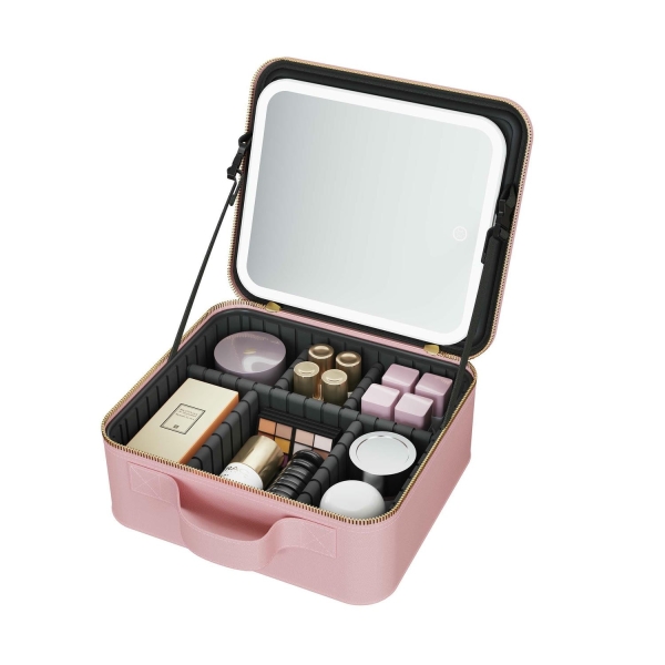 Makeup Bag With LED Mirror