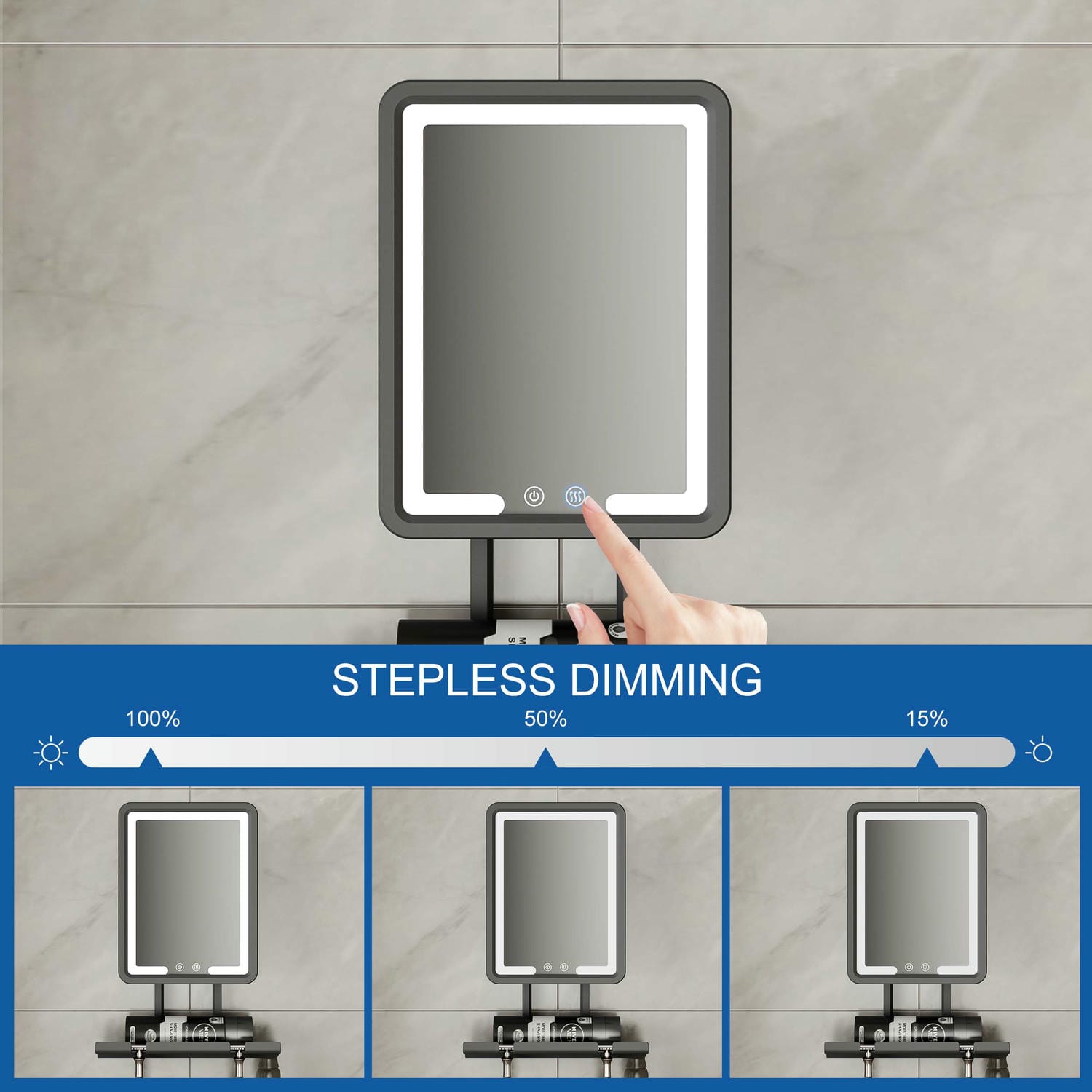 Fogless Shower Mirror For Shaving