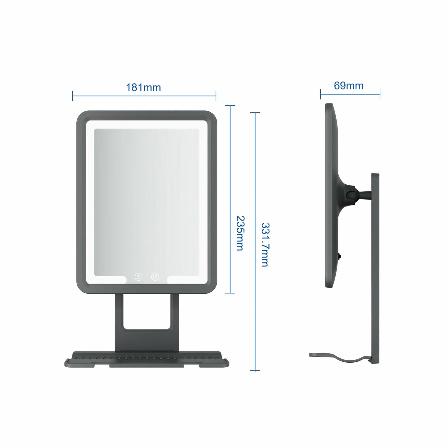 Anti Fog Shaving Mirror For Shower