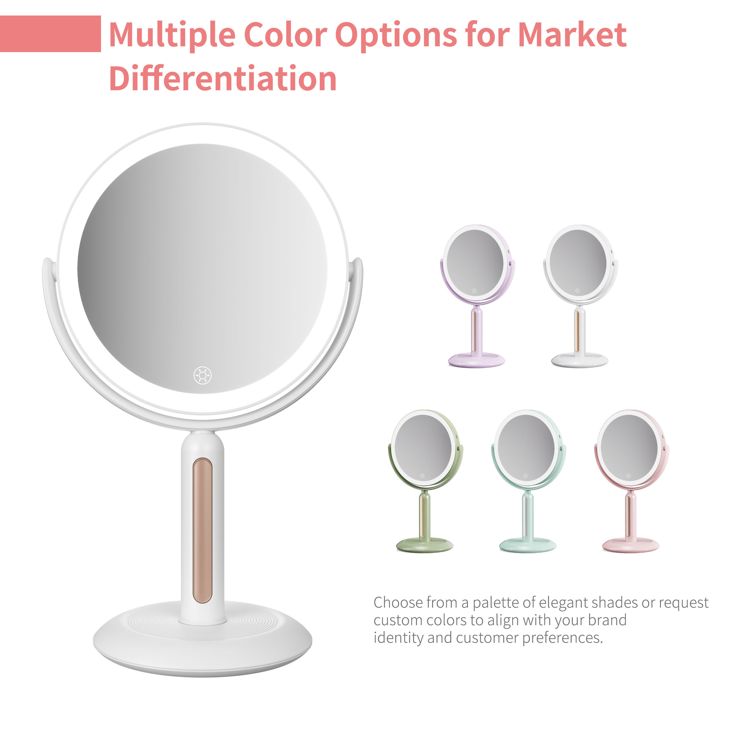 White Vanity With Mirror