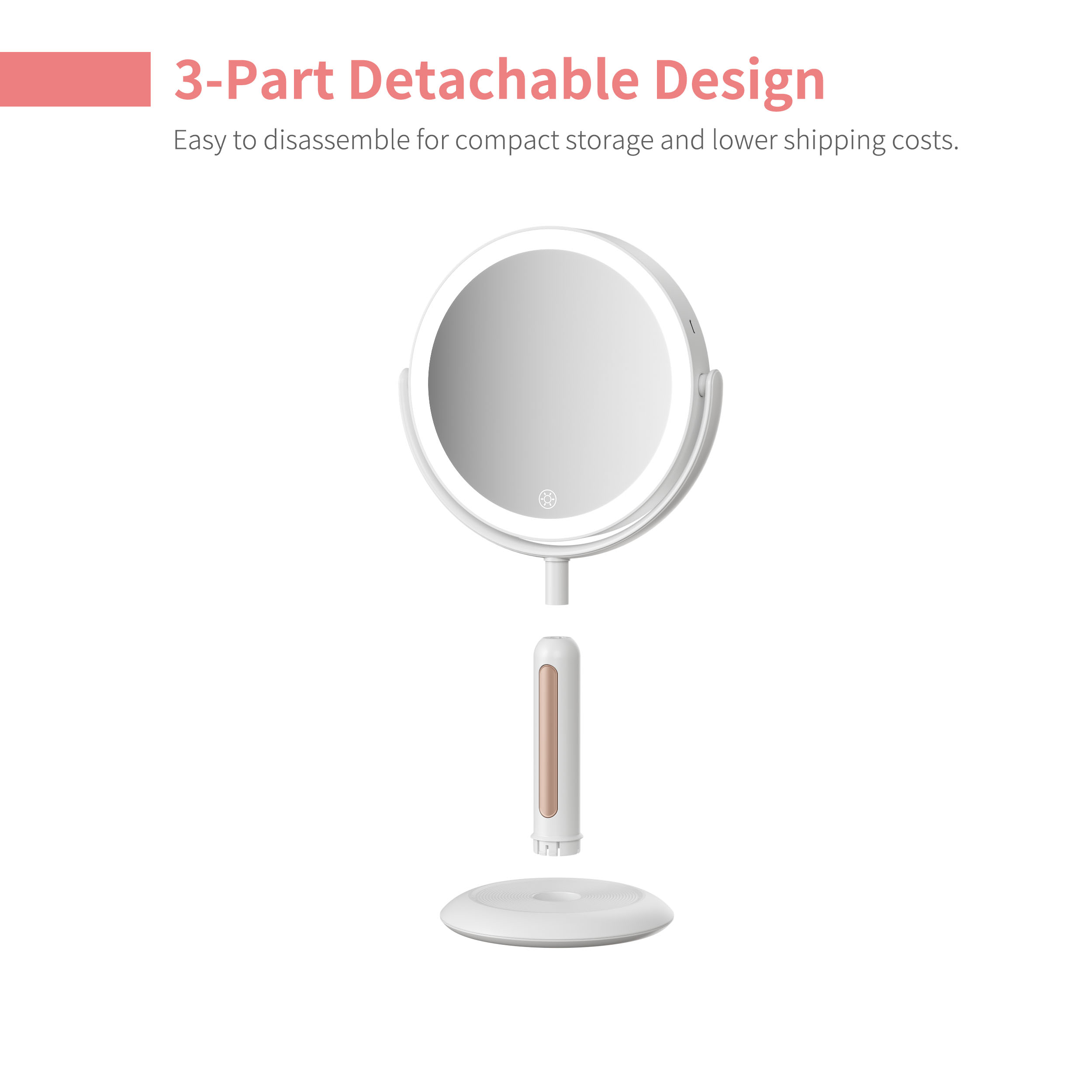 Tabletop Vanity Mirror With Lights