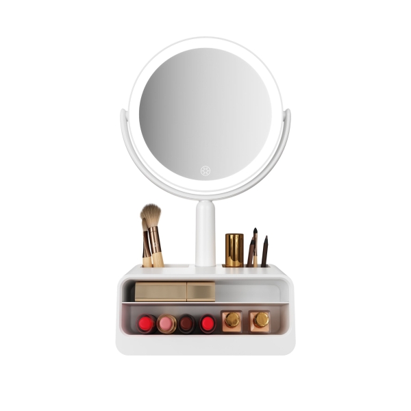 Led Vanity Mirror With Storage
