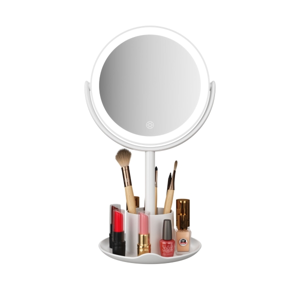 Led Vanity Mirror With Storage