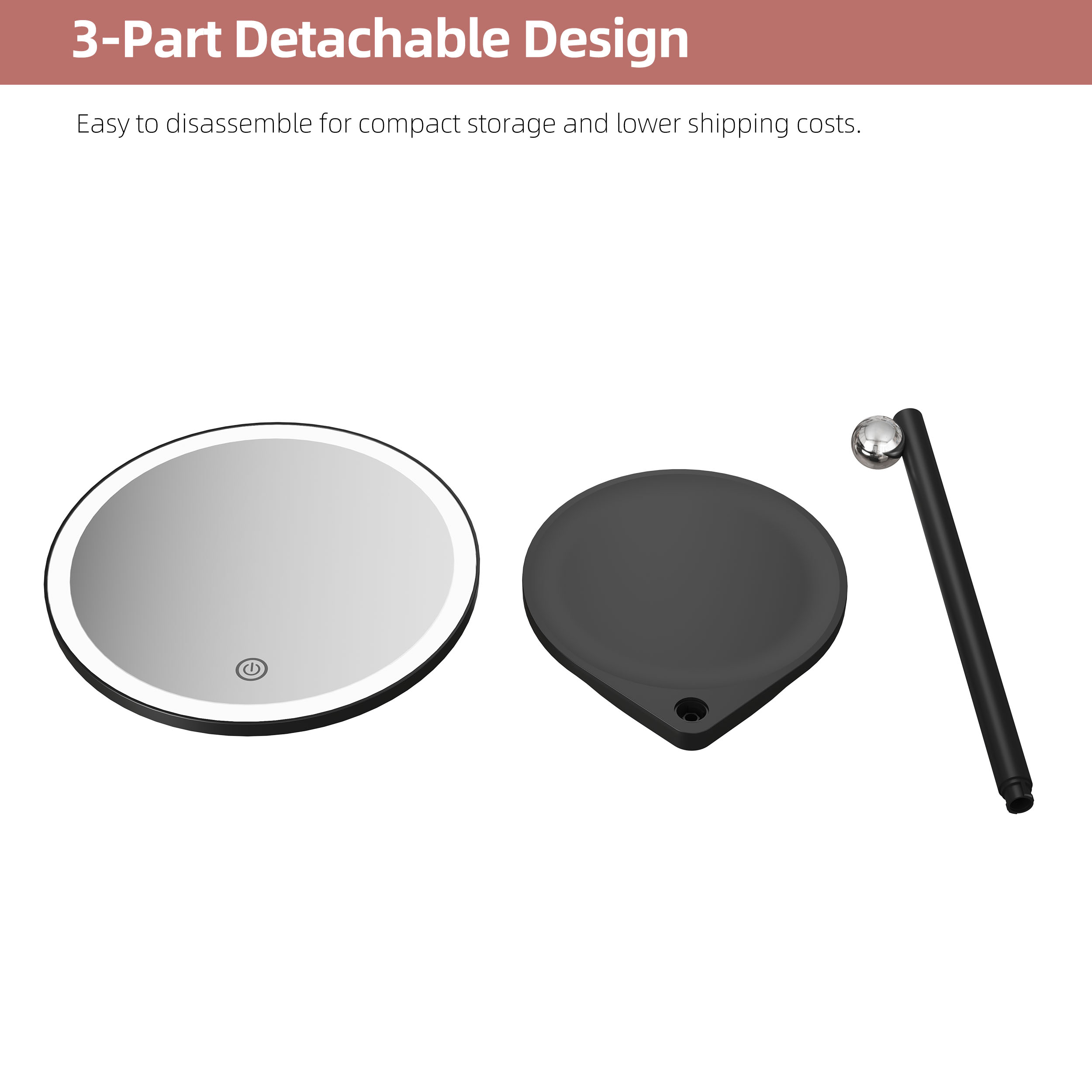 Tabletop Vanity Mirror With Lights