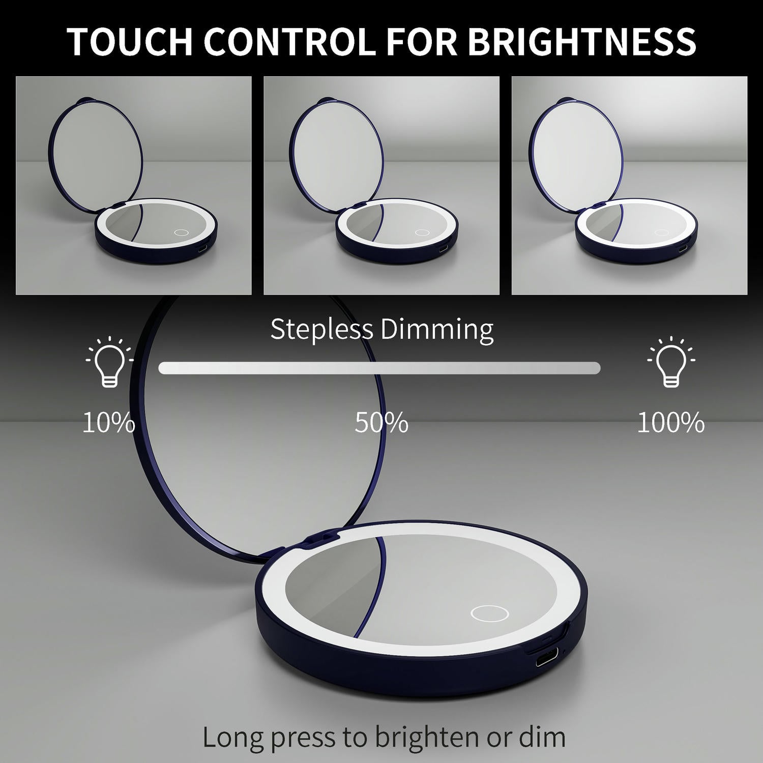 Compact Mirror With Light