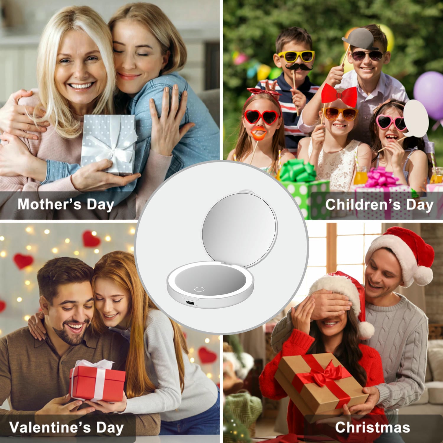 Double Sided Compact Mirror