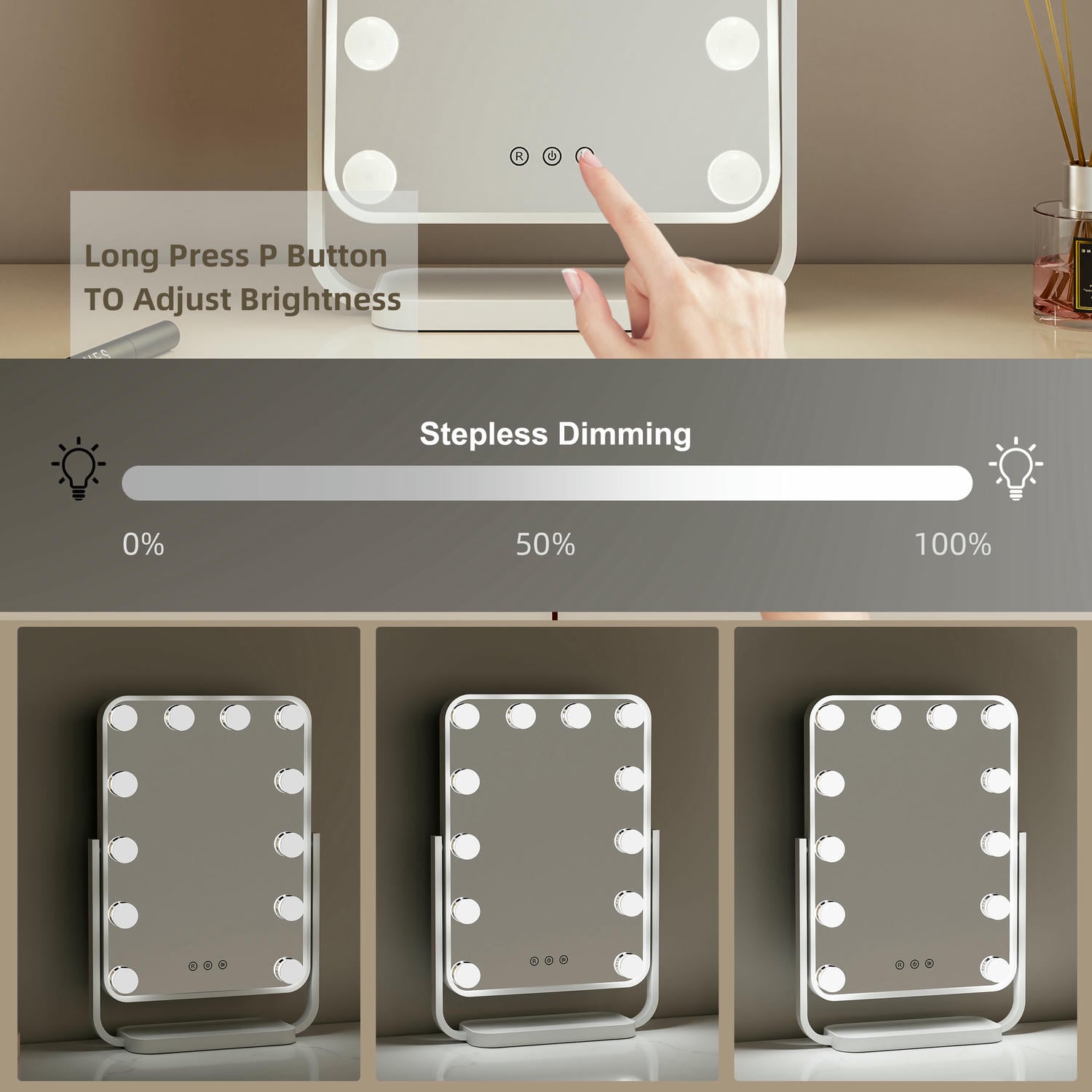 Hollywood Vanity With Mirror