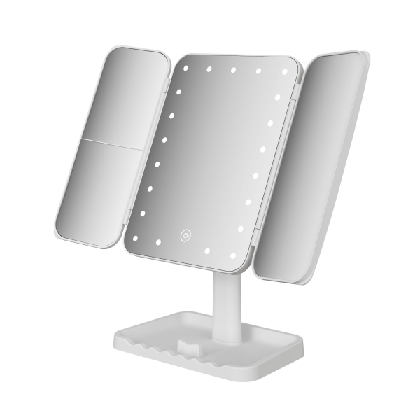 Led Trifold Vanity Mirror