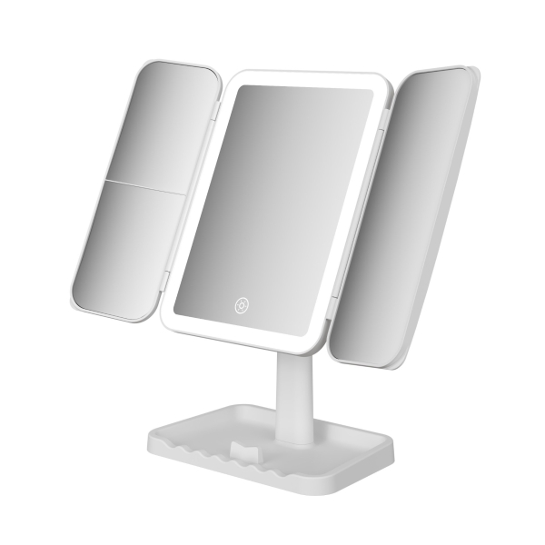 Led Trifold Vanity Mirror