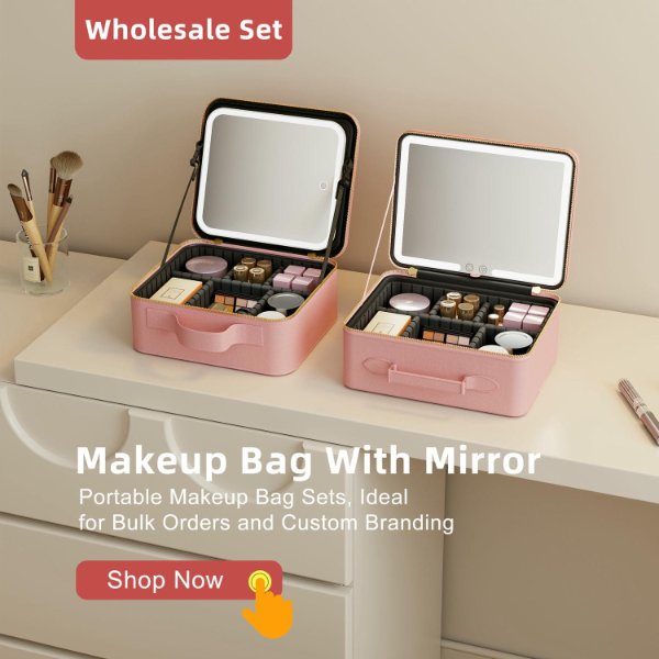 Makeup Bag With Led Mirror