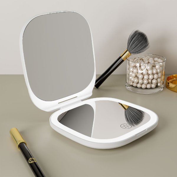 Double Side LED Compact Pocket Mirror
