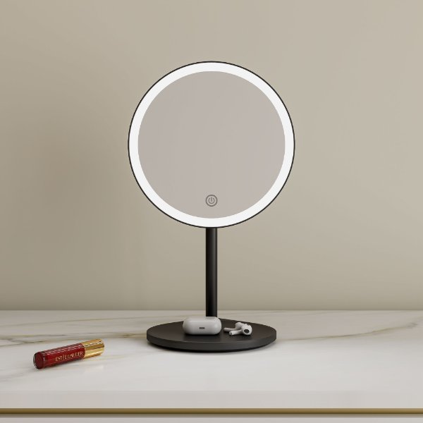 Round Desktop LED Vanity Mirror