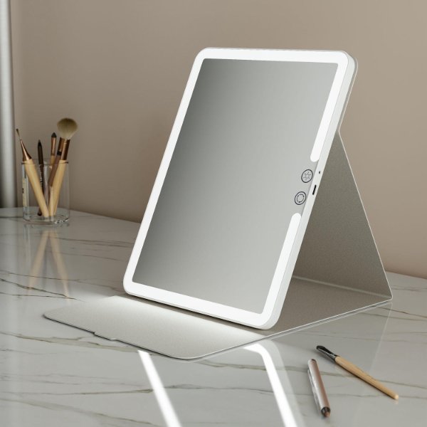 Folding LED Makeup Mirror