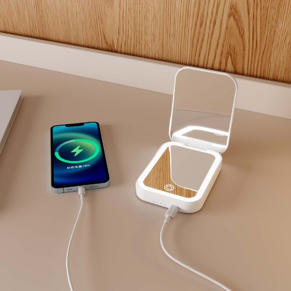 Power Bank Makeup Mirror