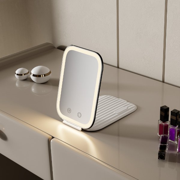 Folding Led Makeup Mirror