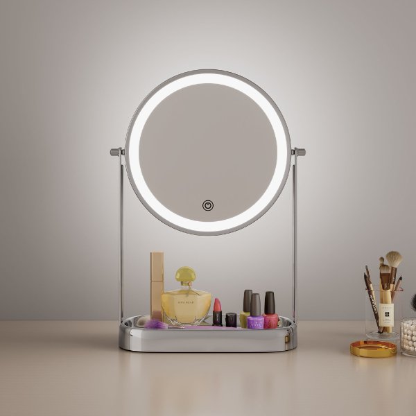 Desktop Led Vanity Mirror With Base