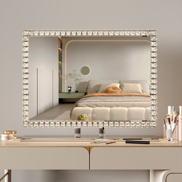 Led Crystal Vanity Mirror