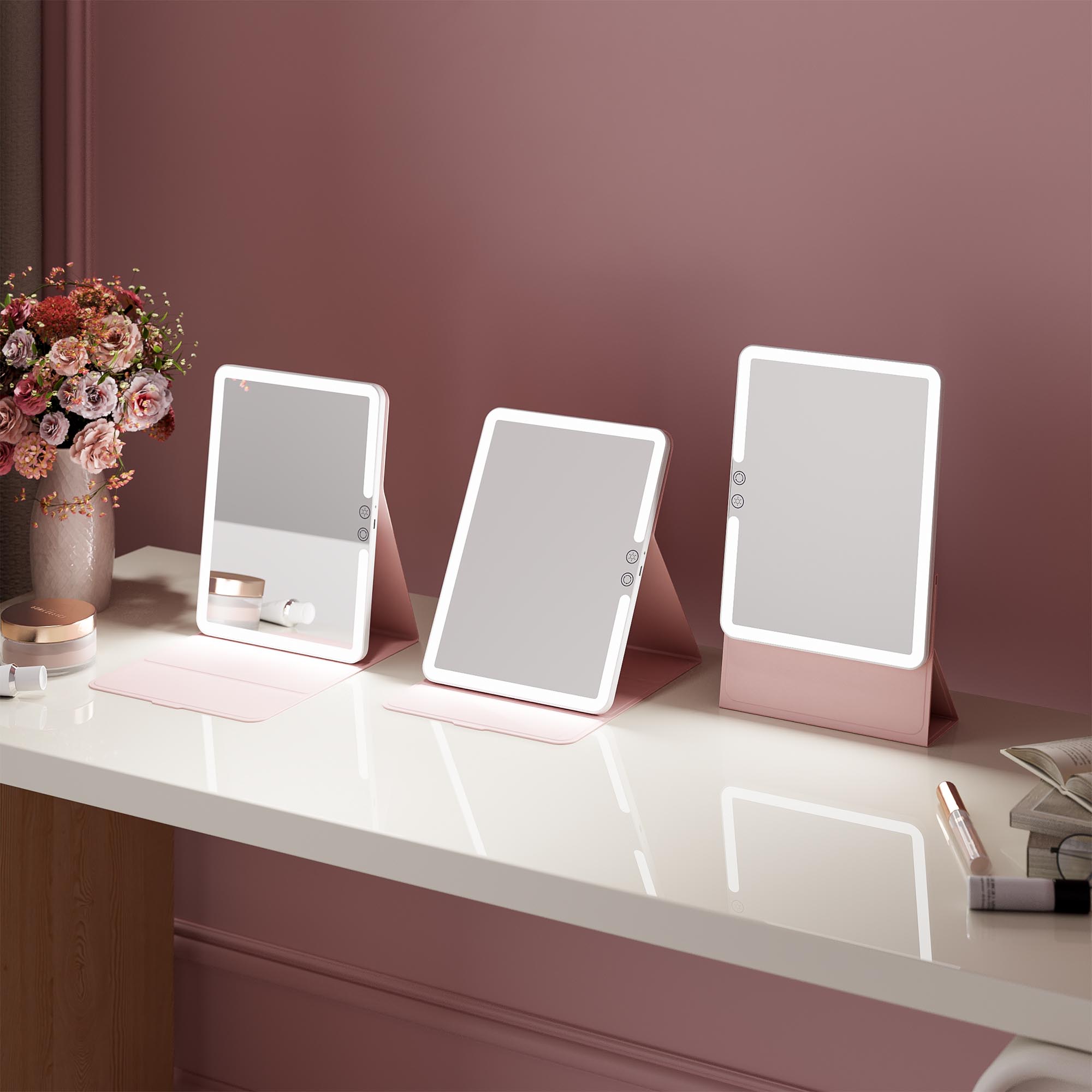 LED Folding Makeup Mirror