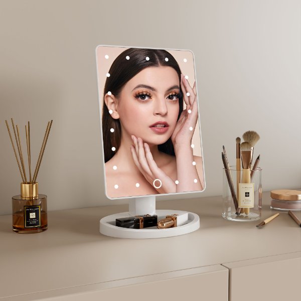 Led Table Vanity Mirror With Light