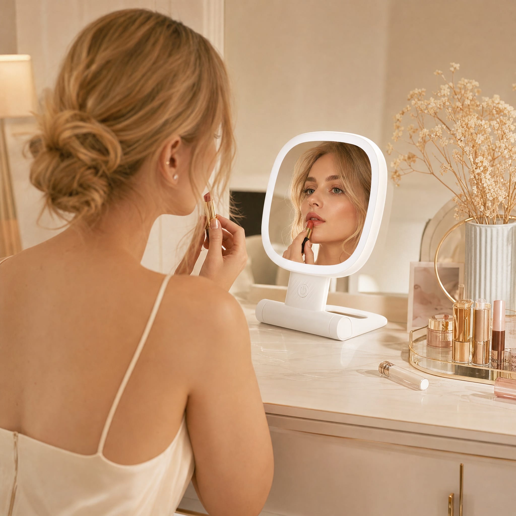 Foldable Led Makeup Mirror
