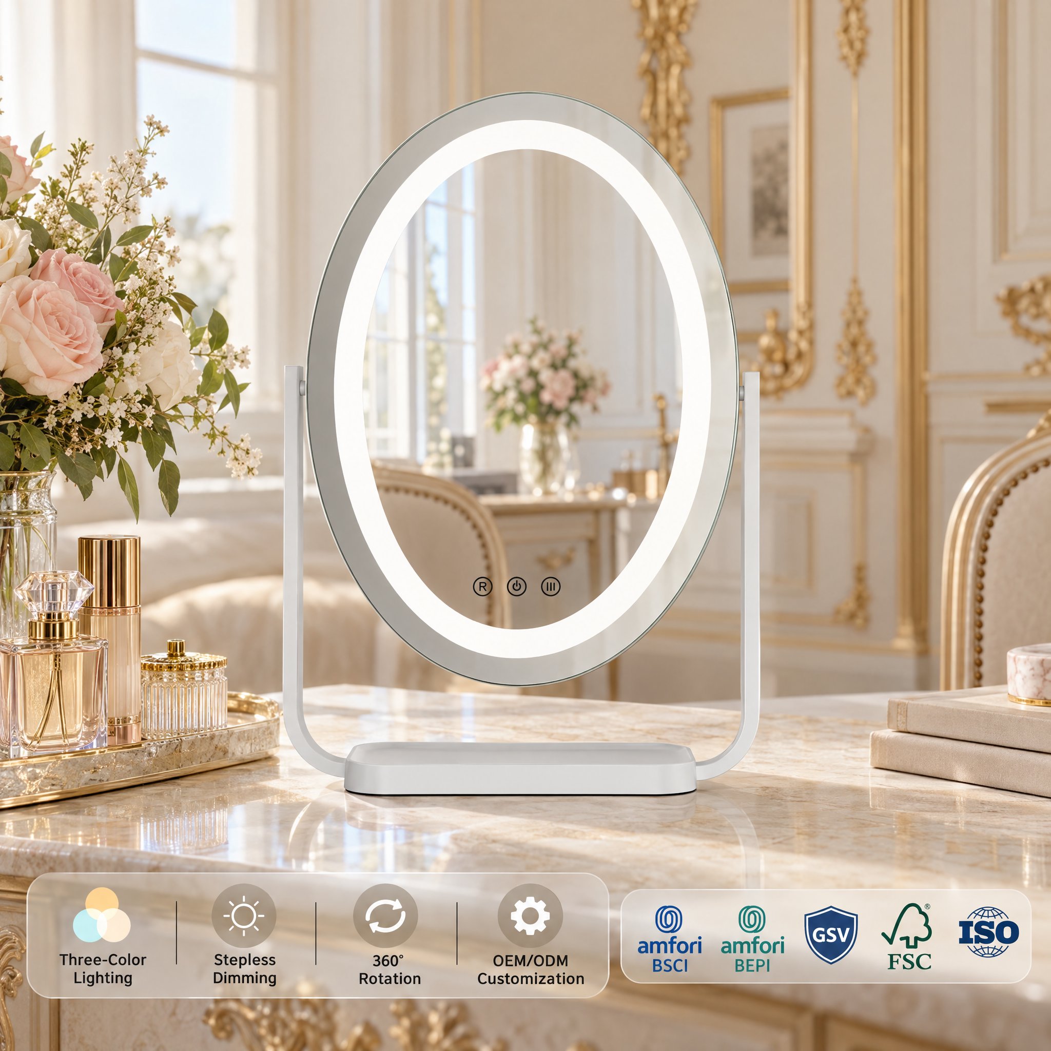Oval LED Vanity Mirror