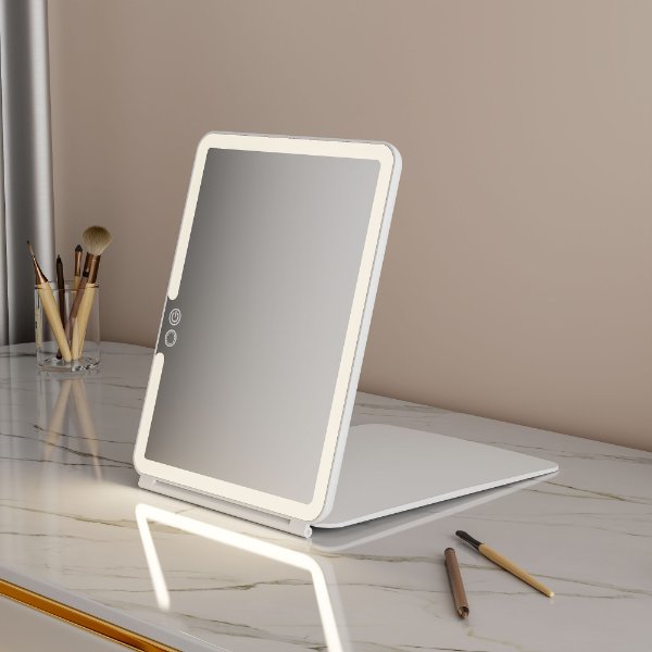 Rechargeable Folding Led Makeup Mirror