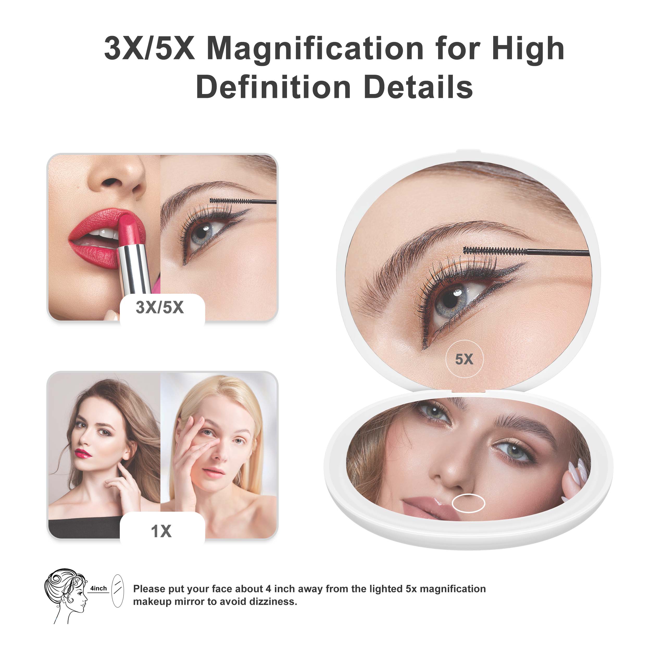 compact mirror manufacturers RM342 Led Compact Pocket Mirror