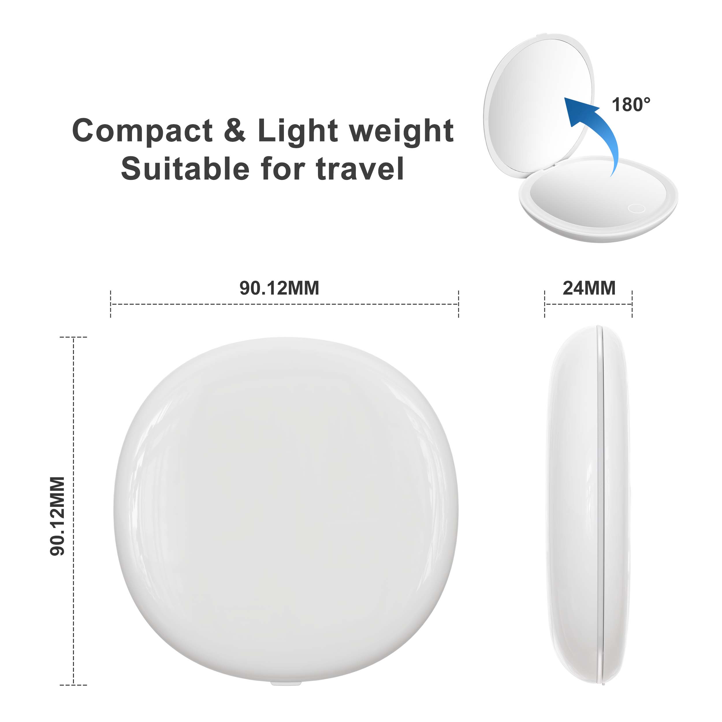 compact mirror manufacturers RM342 Led Compact Pocket Mirror