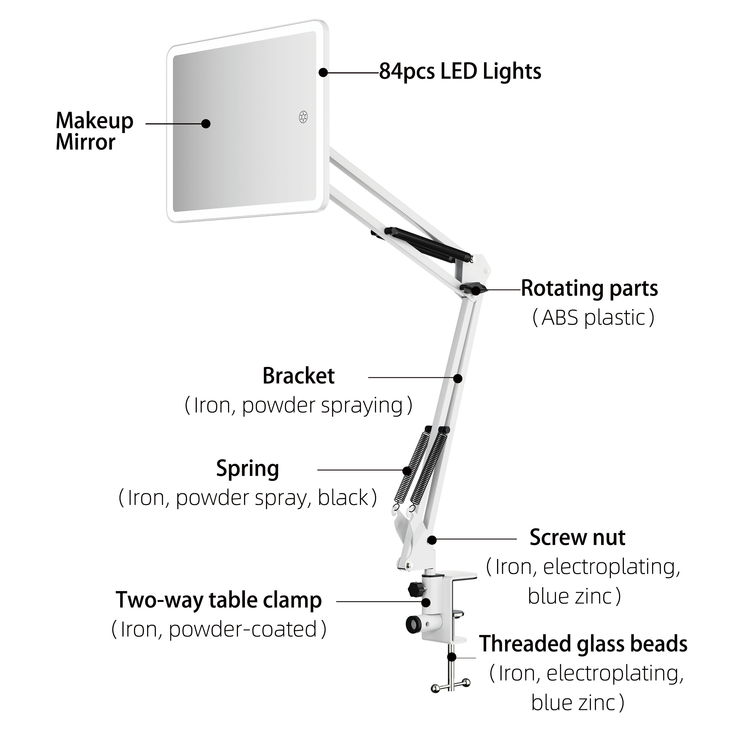 SM400 Led Table Multifunctional Mirror With Light SM400 Led Table Multifunctional Mirror With Light