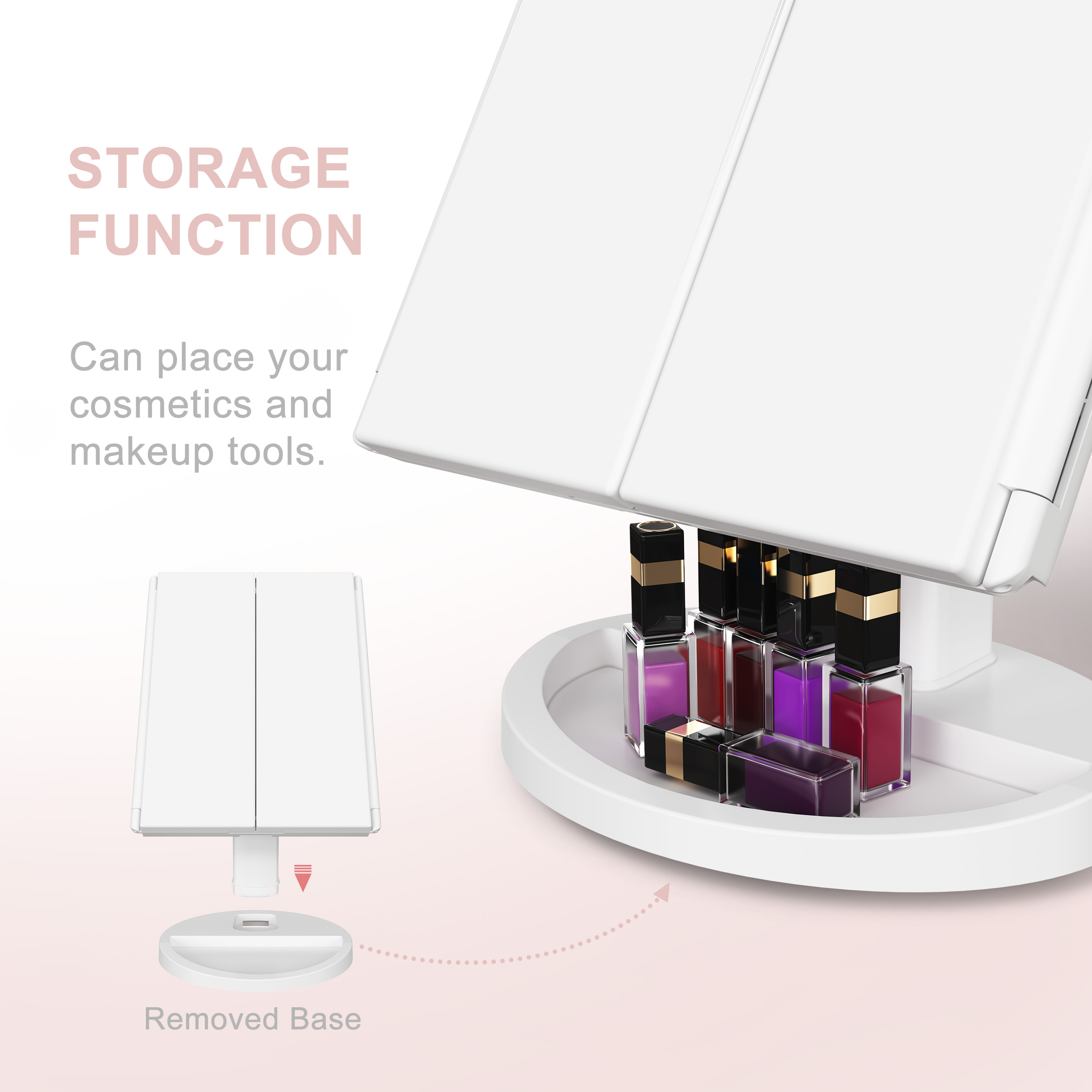 SM241A Led Trifold Vanity Mirror SM241A Led Trifold Vanity Mirror