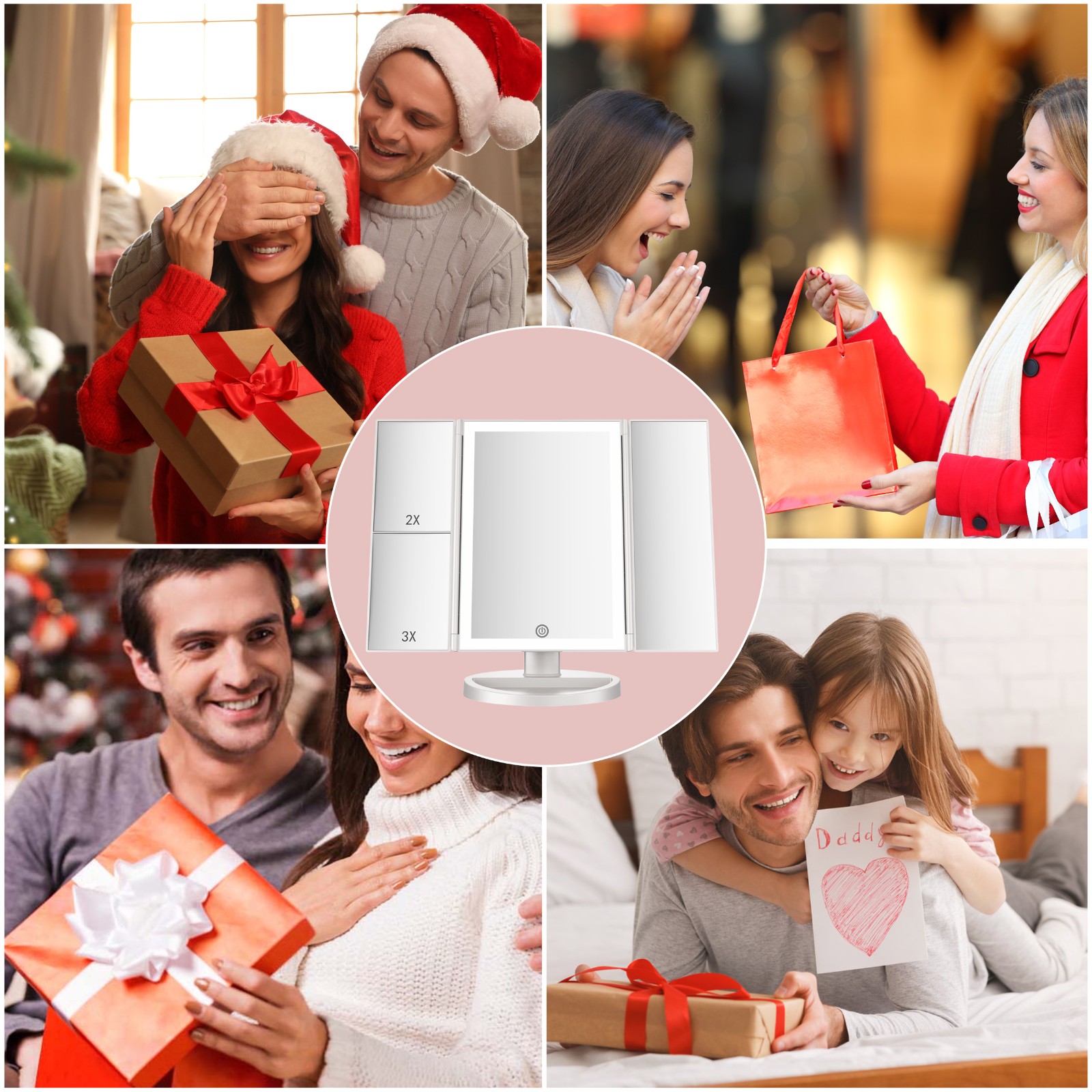 Foldable LED Makeup Mirror Foldable LED Makeup Mirror