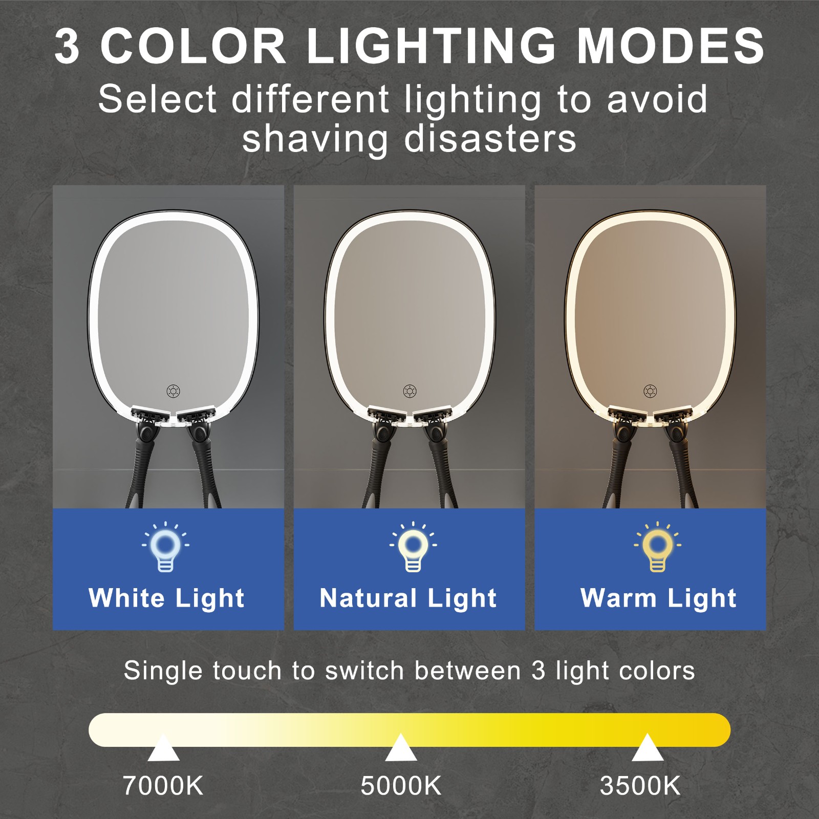 DAPAI Mirror RM378 Led Shaving Mirror