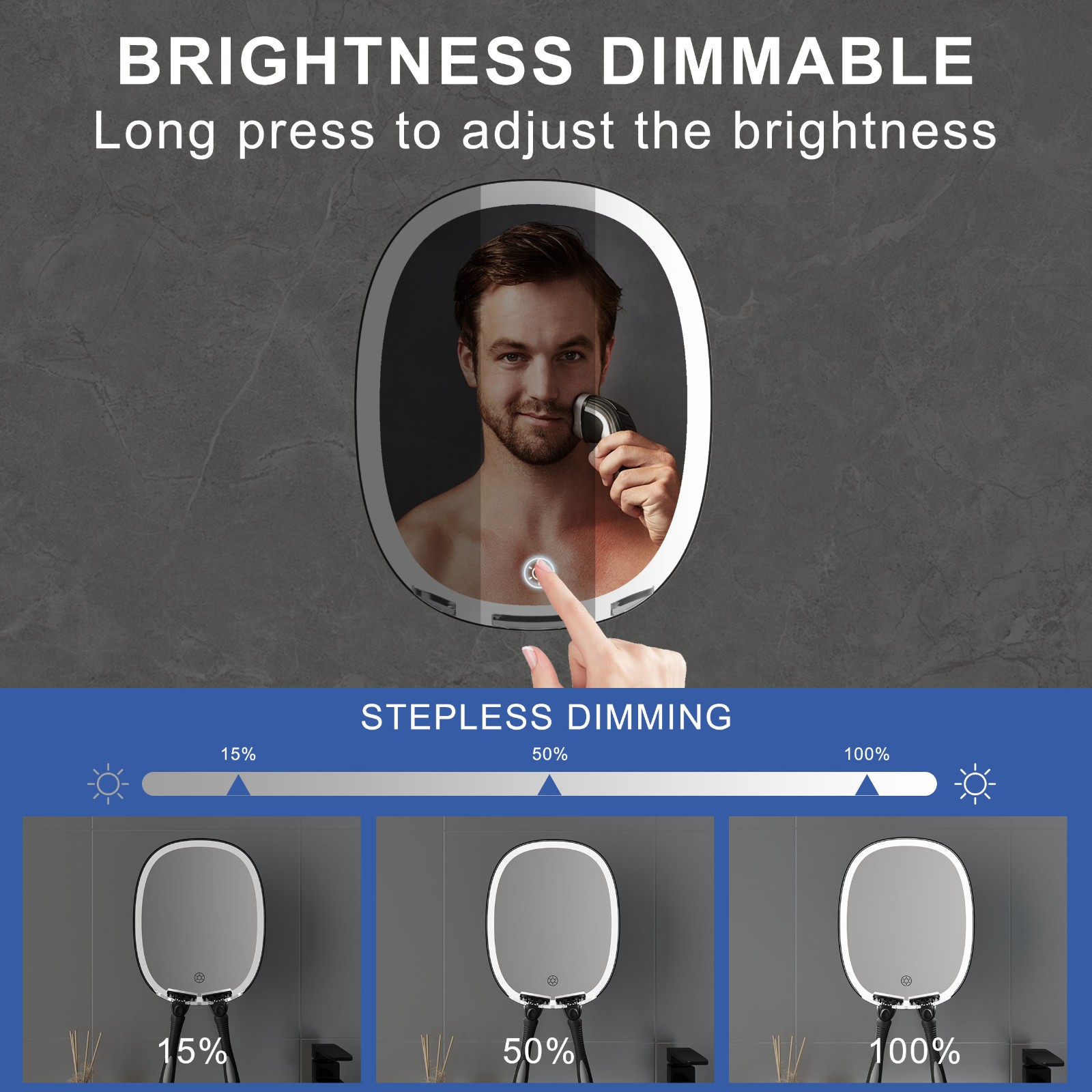 DAPAI Mirror RM378 Led Shaving Mirror
