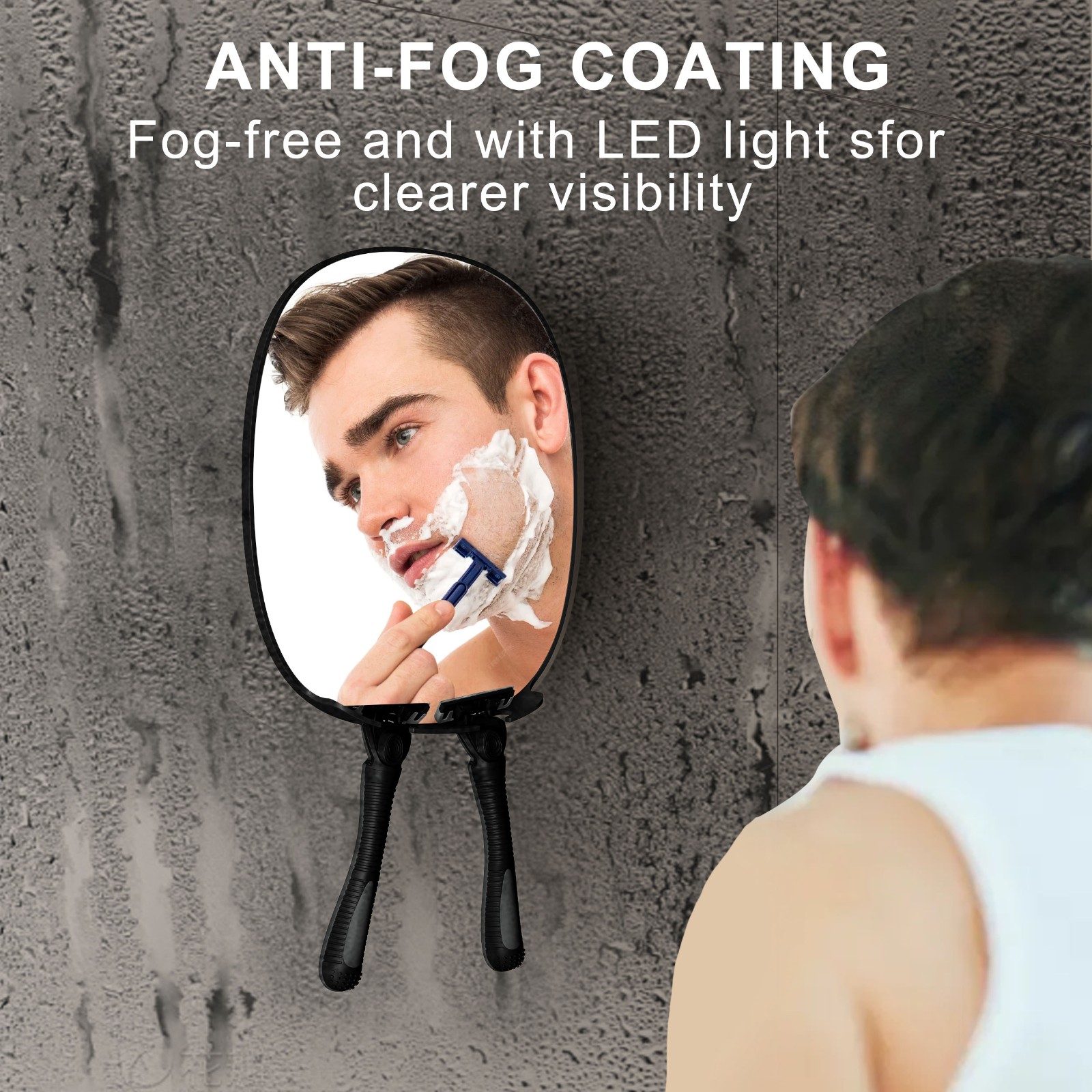 Fogless Shower Mirror for Shaving