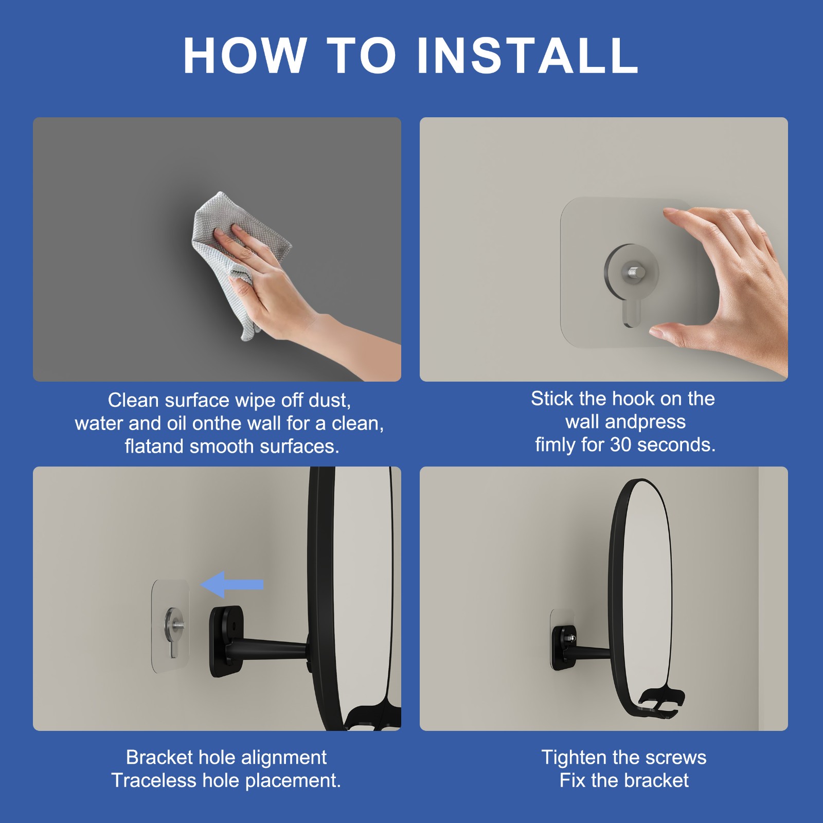 Fogless Shower Mirror for Shaving