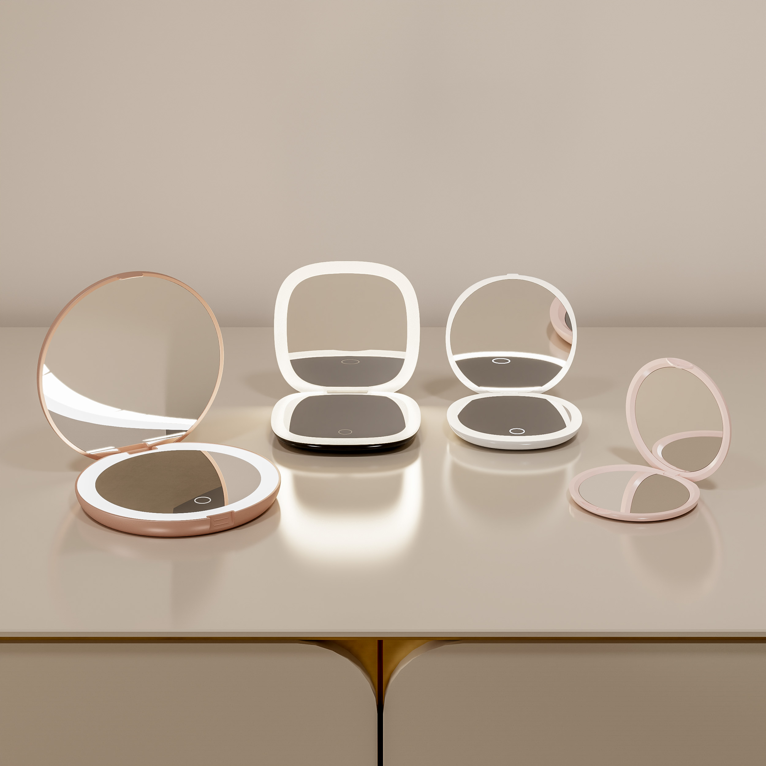 personalized compact mirror