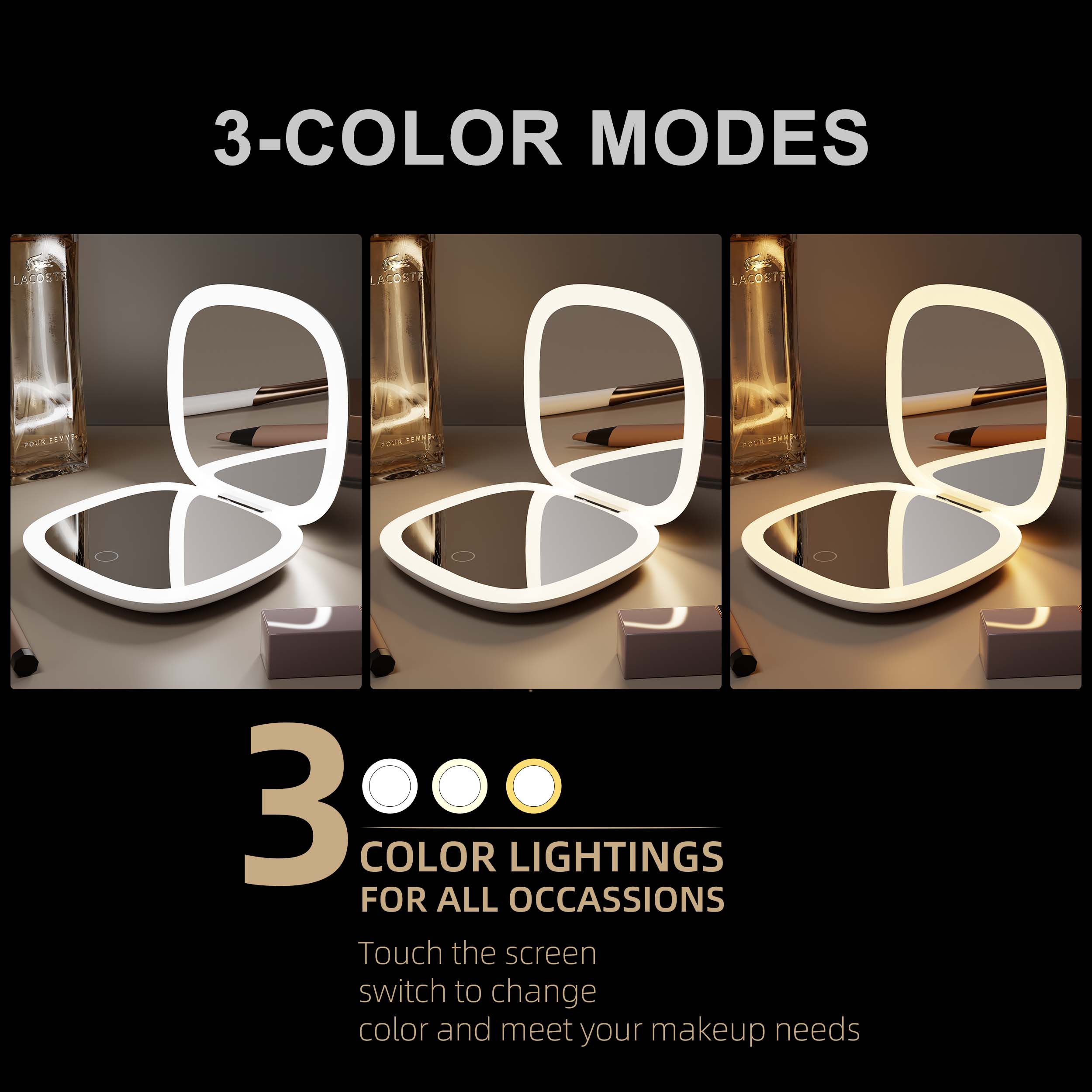 personalized compact mirror