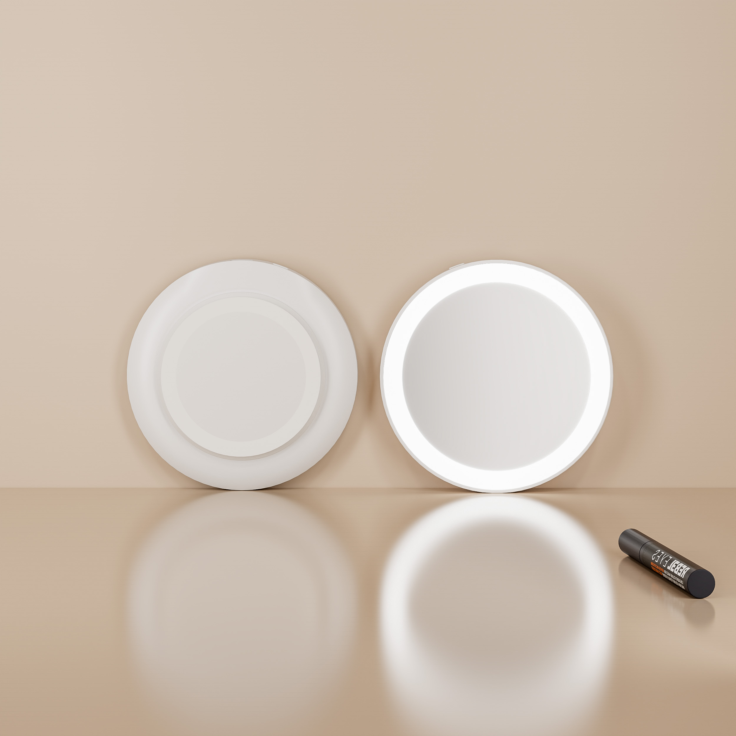 RM404 LED suction cup mirror