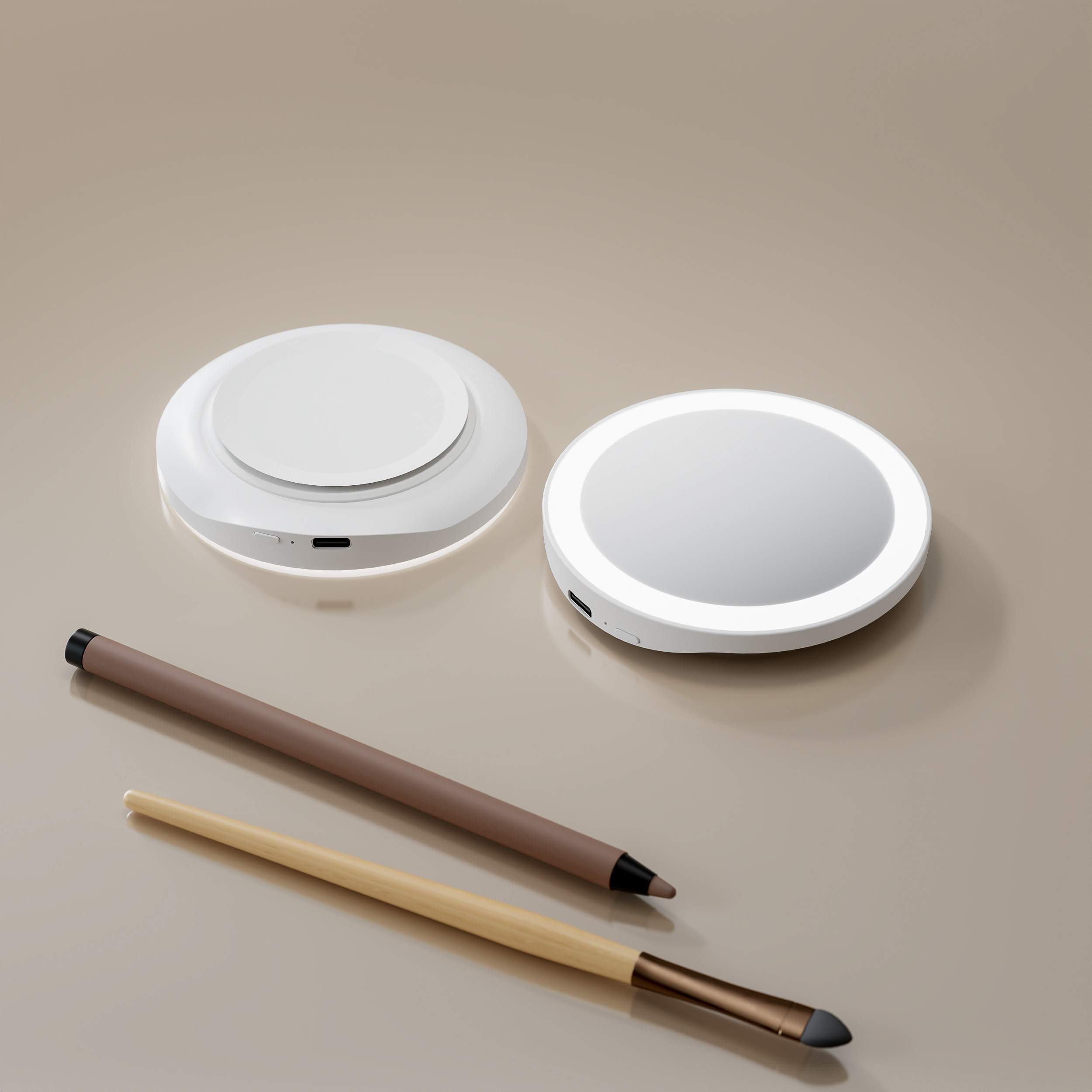 RM404 LED suction cup mirror