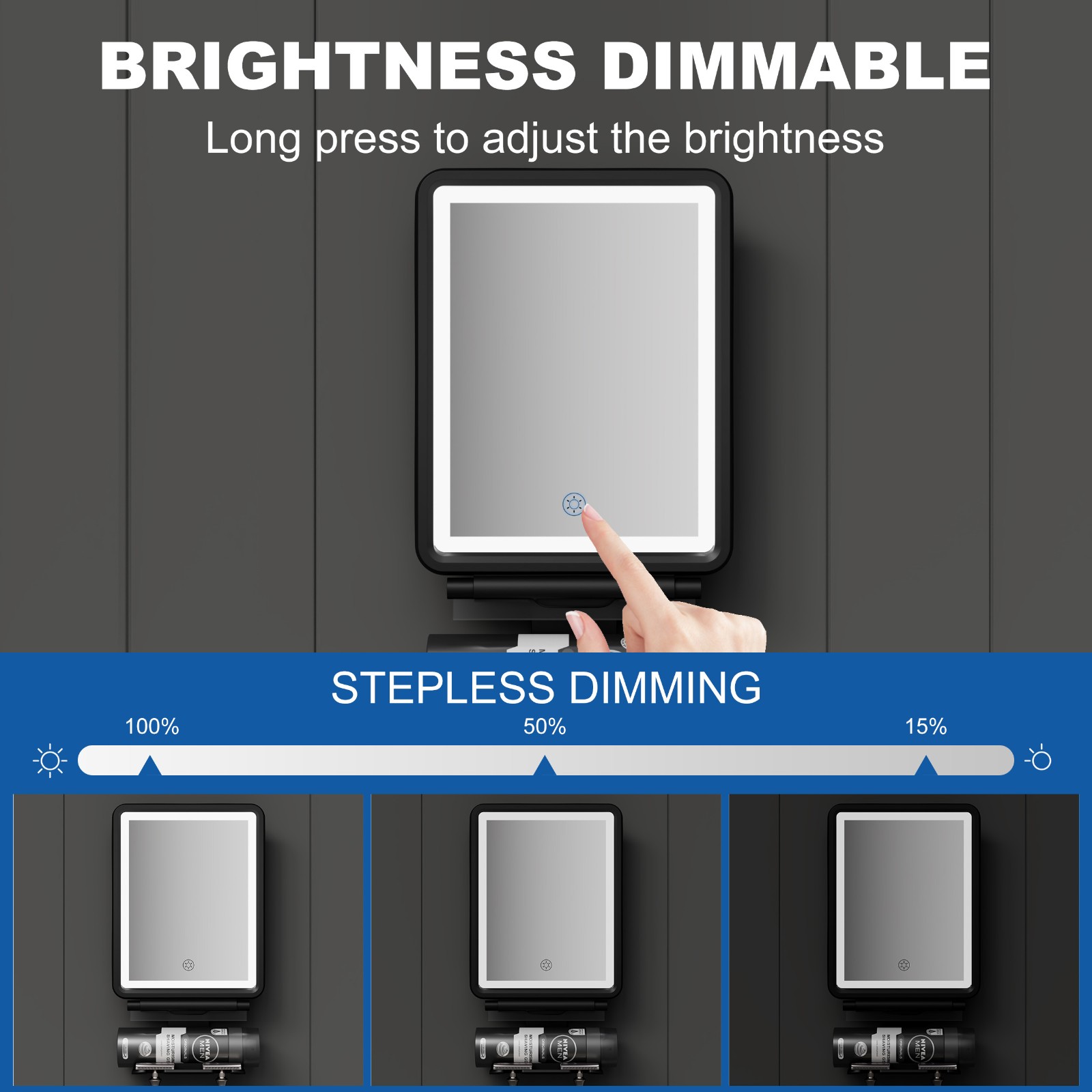Shower Mirror Fogless for Shaving