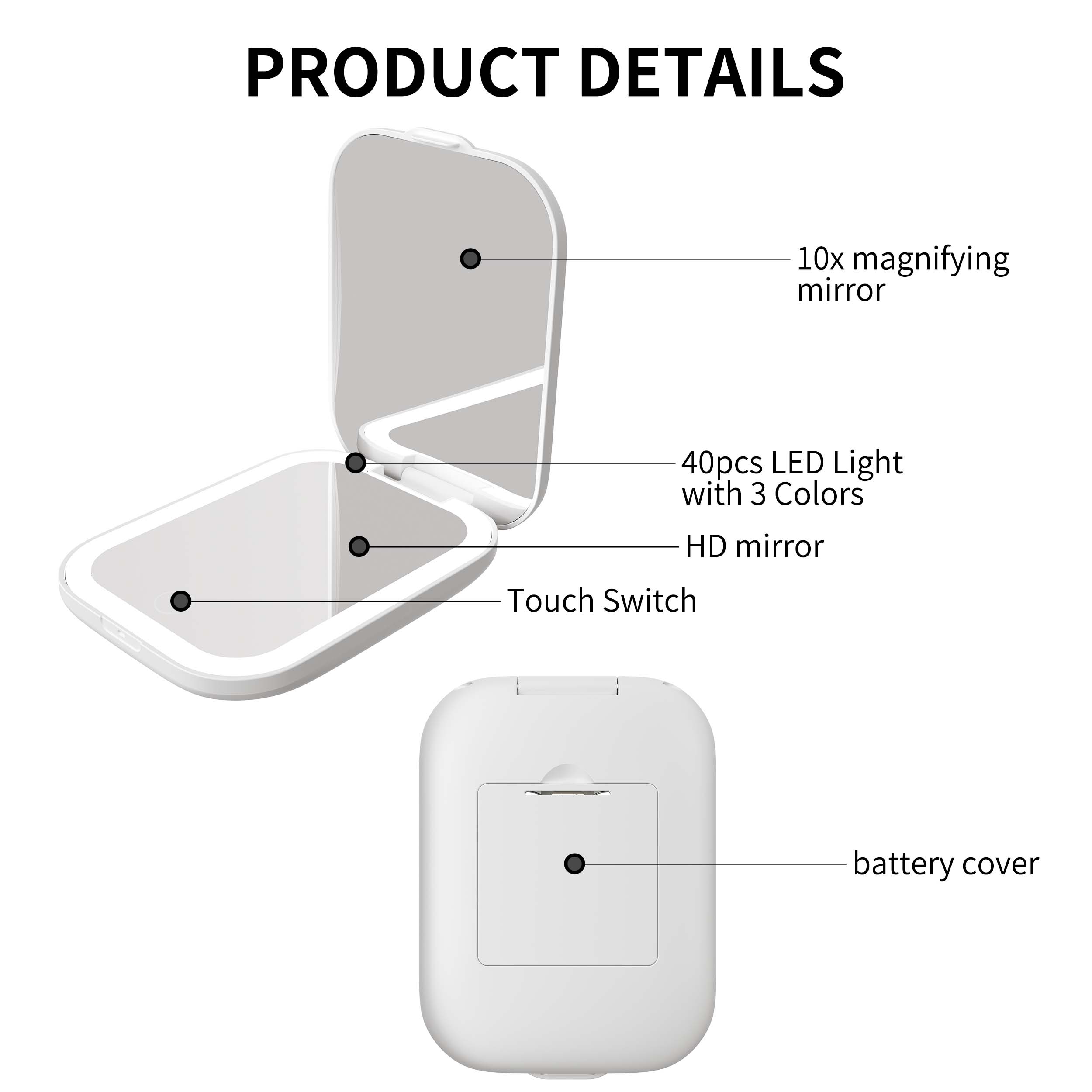Wholesale pocket mirror 