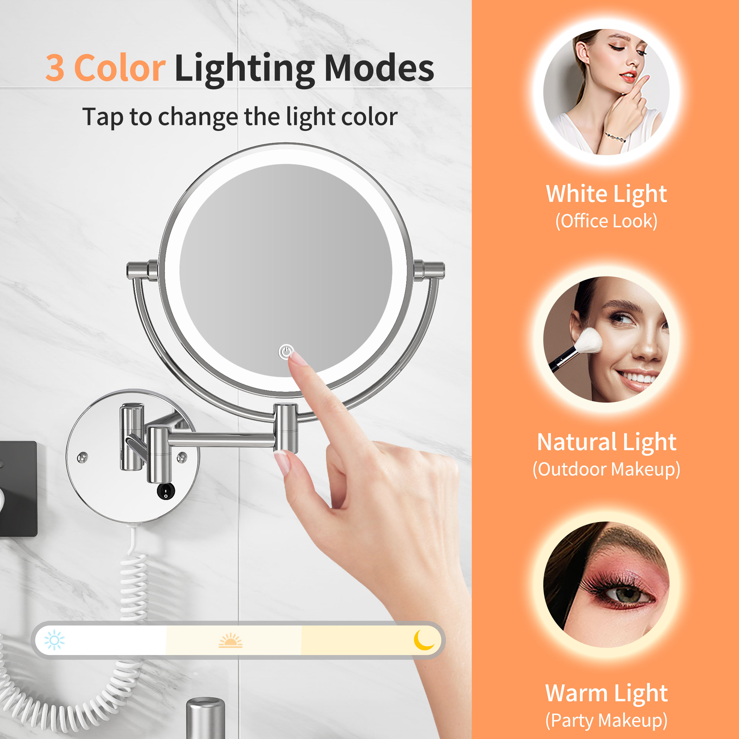 1719304243488409.jpg 8 Inch Wall Mounted Makeup Mirror