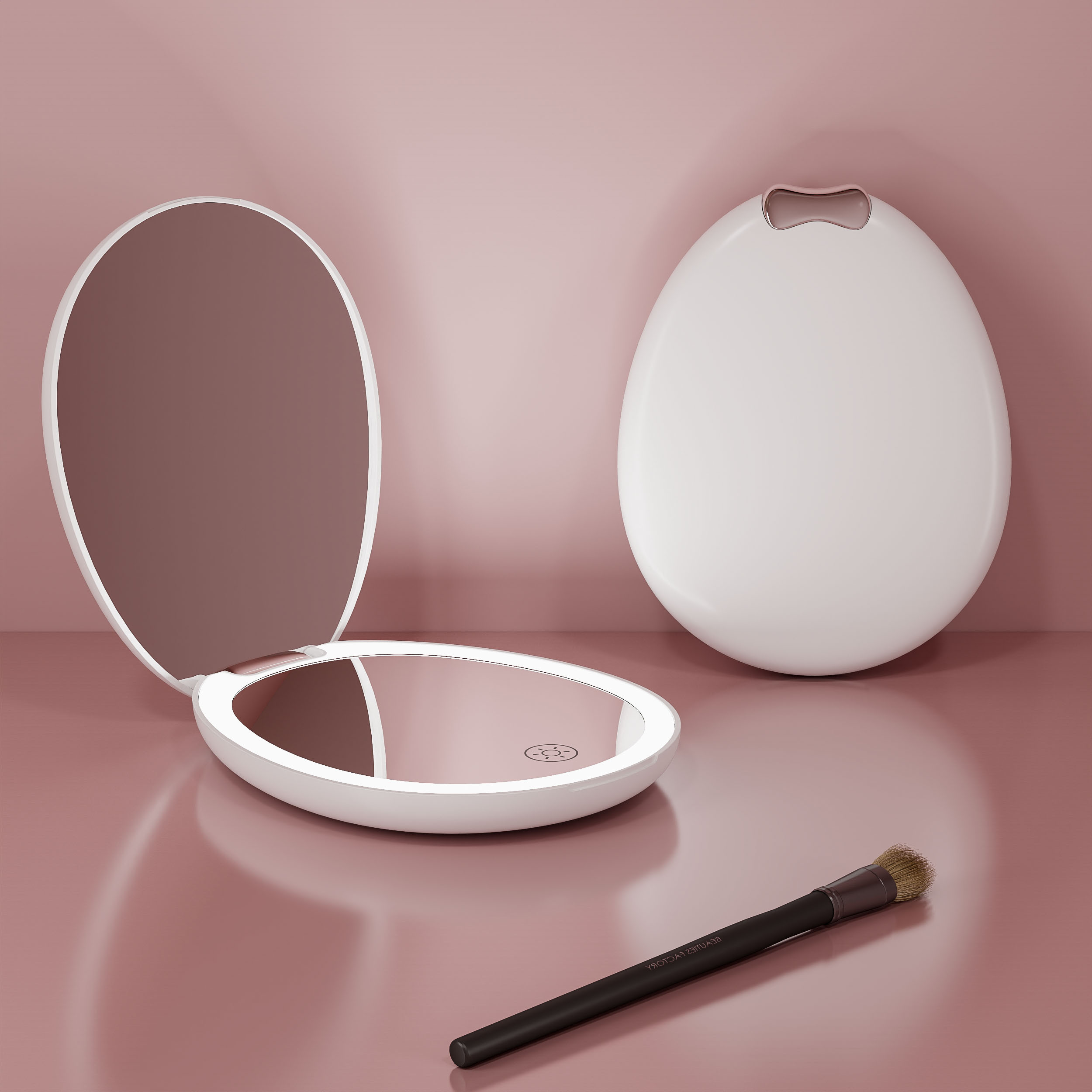 10x Magnifying Compact Mirror Custom Logo