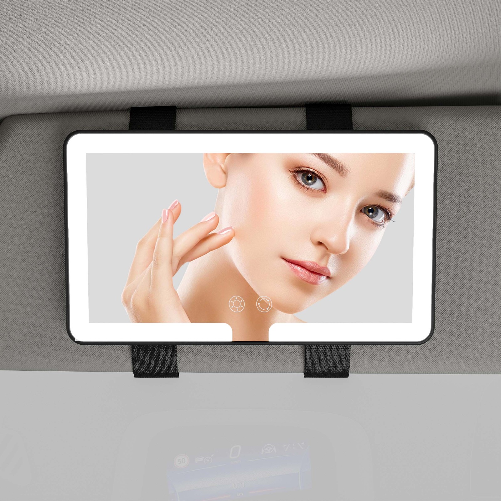 Rechargeable Car Sun Visor Mirror