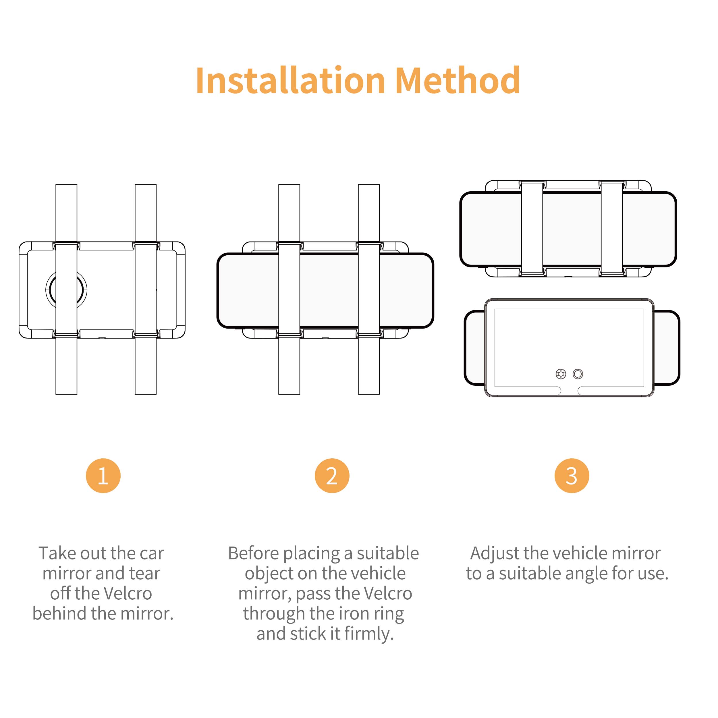 Led Car Visor Mirror Thin